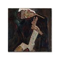 Trademark Fine Art Egon Schiele 'The Lyricist' Canvas Art, 18x18 AA00301-C1818GG